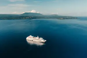 Expedition vessel Silver cloud in Indonesia